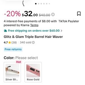 Stylish Pink Triple Barrel Hair Waver
